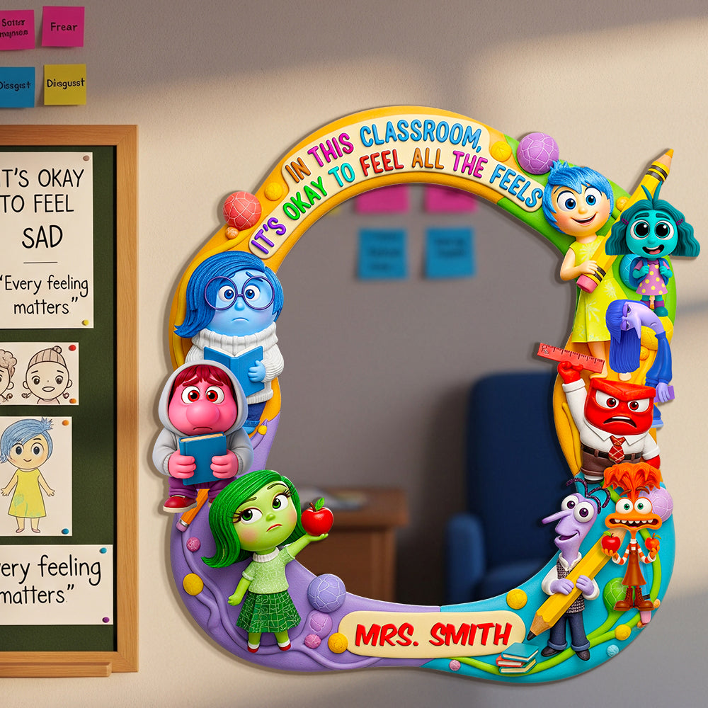 Classroom Wall Hanging Mirror Personalized Gifts For Teacher 03NADT310725-Homacus