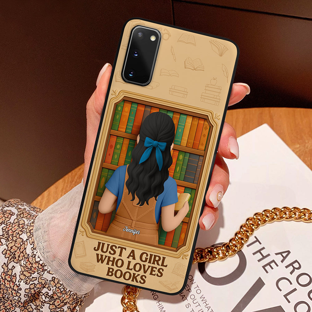 Reading Book Girl Phone Case - Personalized Gifts For Book Lovers 01NAQN030625-Homacus