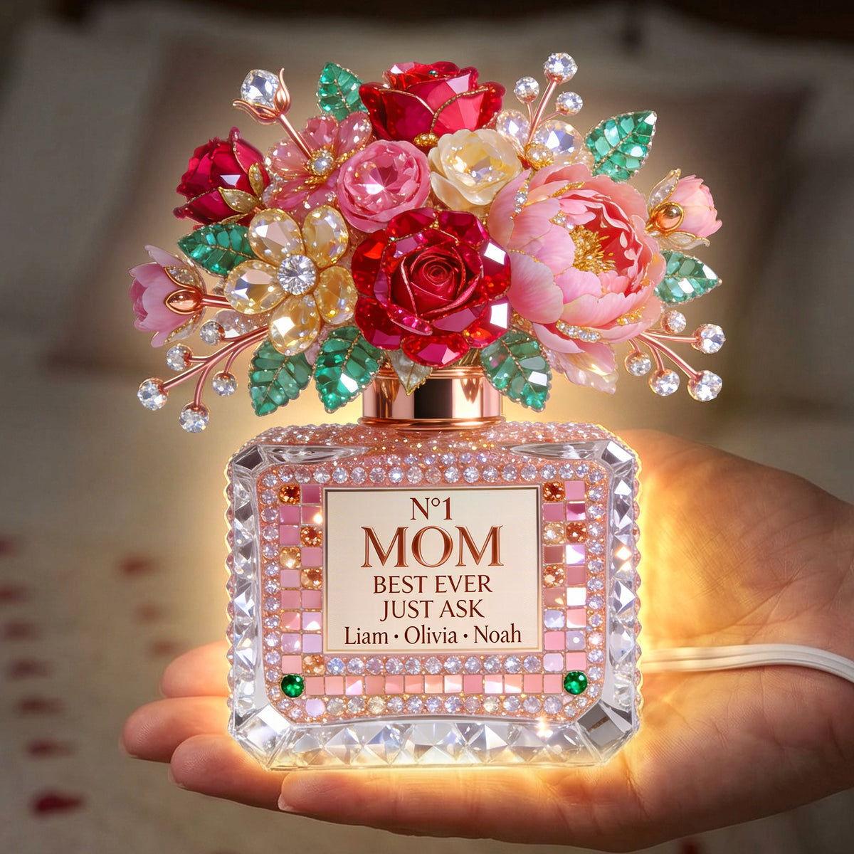 Floral Perfume Bottle Light Box - Personalized Gifts For Mom 04naqn060326-Homacus