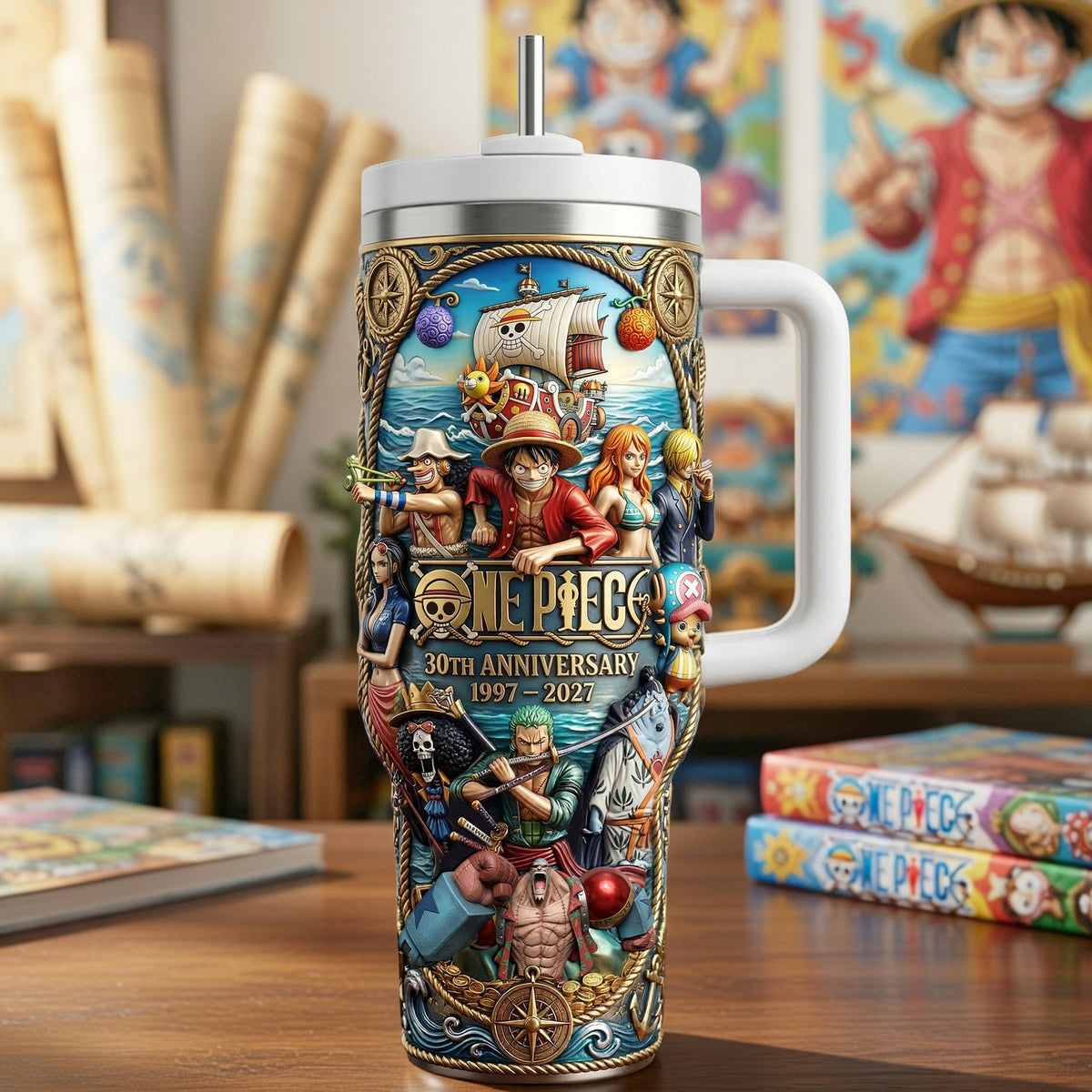 30th Anniversary Anime Tumbler - Personalized Gifts For Anime Lovers 01nalu140326-Homacus