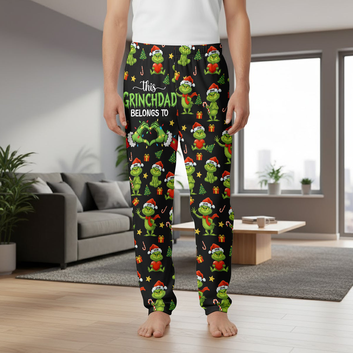 Personalized Christmas Gifts For Couple Pajama Pants 05patn061125-Homacus