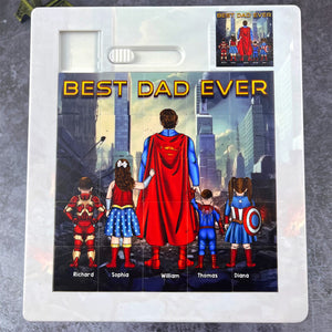 Best Dad Sliding Puzzle - Personalized Gifts For Dad 031qhqn050425pa-Homacus