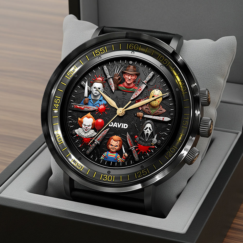 Horror Men's Watch, Personalized Gifts For Horror Movie Fans 02qhqn150725-Homacus