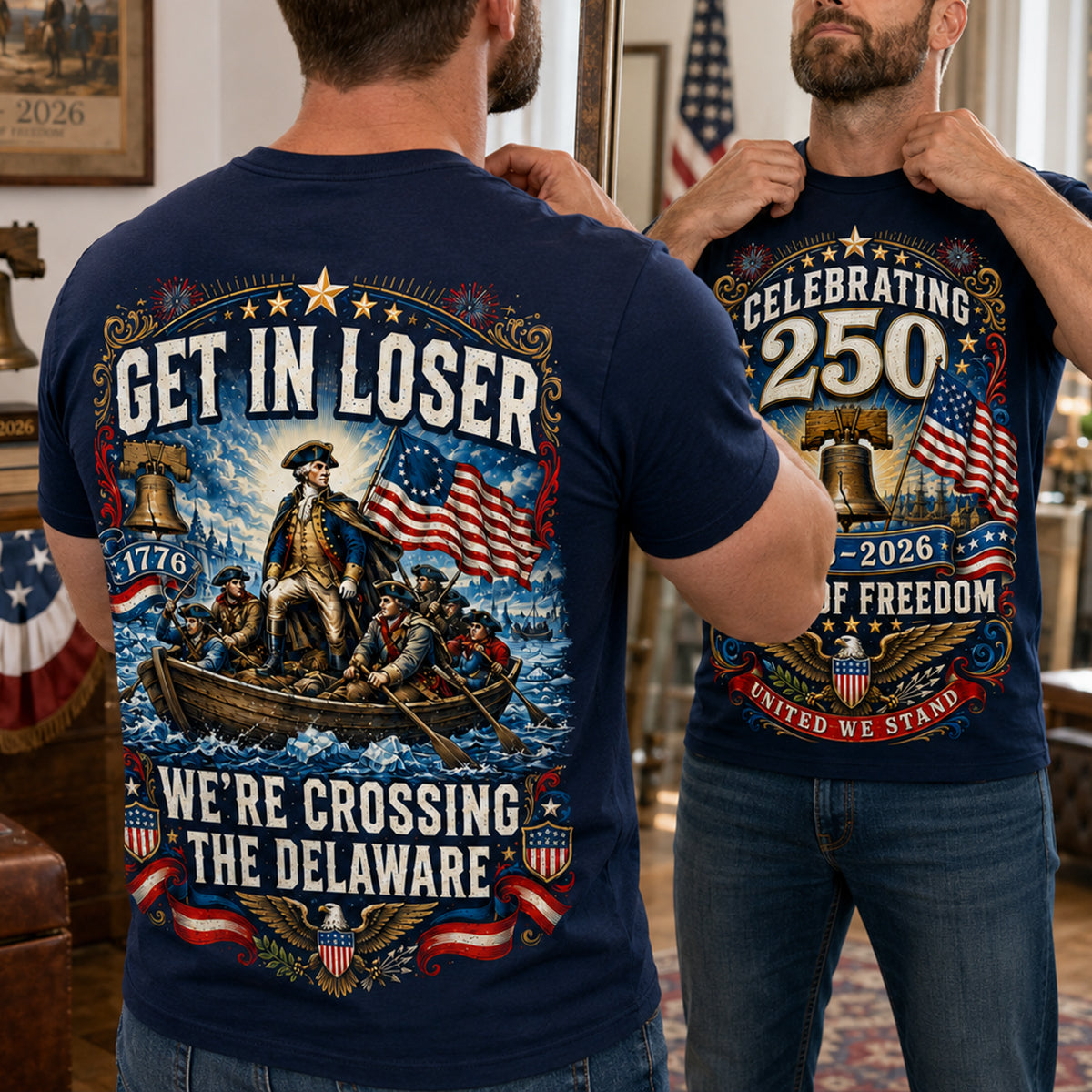 Celebrated America 250th Anniversary Shirt - Personalized Gifts For Patriots 03tydt280526