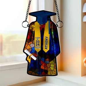 Personalized Gift Graduation Gown Suncatcher Ornament 04OHLU261224-Homacus