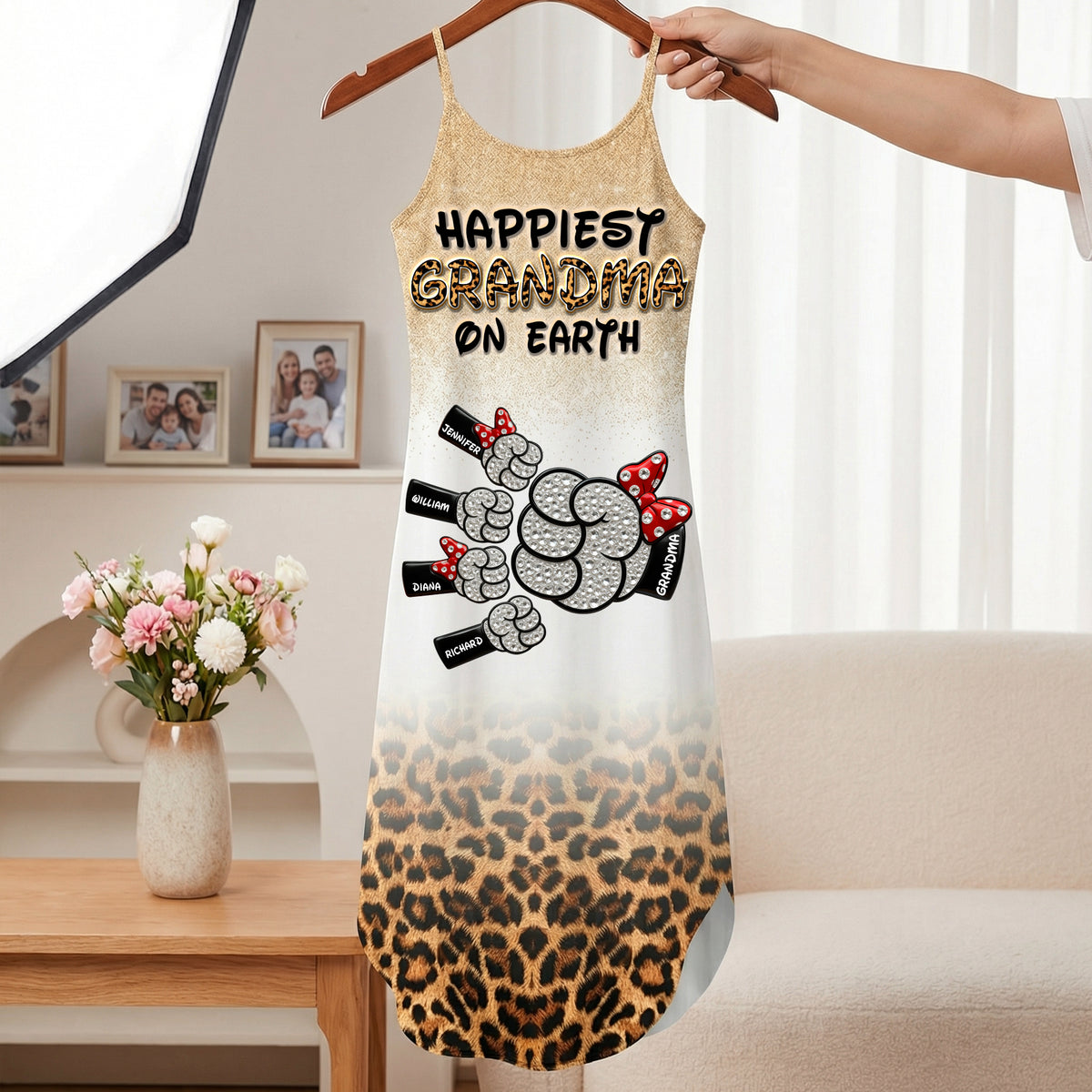 Happiest Mom On Earth Suspender Maxi Dress - Personalized Gifts For Moms 03naqn260326-Homacus