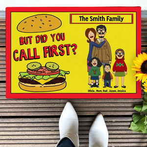 Personalized Gifts For Family Doormat Cartoon Family 01ACDT120225HG-Homacus