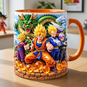 Legendary Warrior Energy Accent Mug - Personalized Gifts For Anime Fans Coffee Mug 05TYLU180326-Homacus