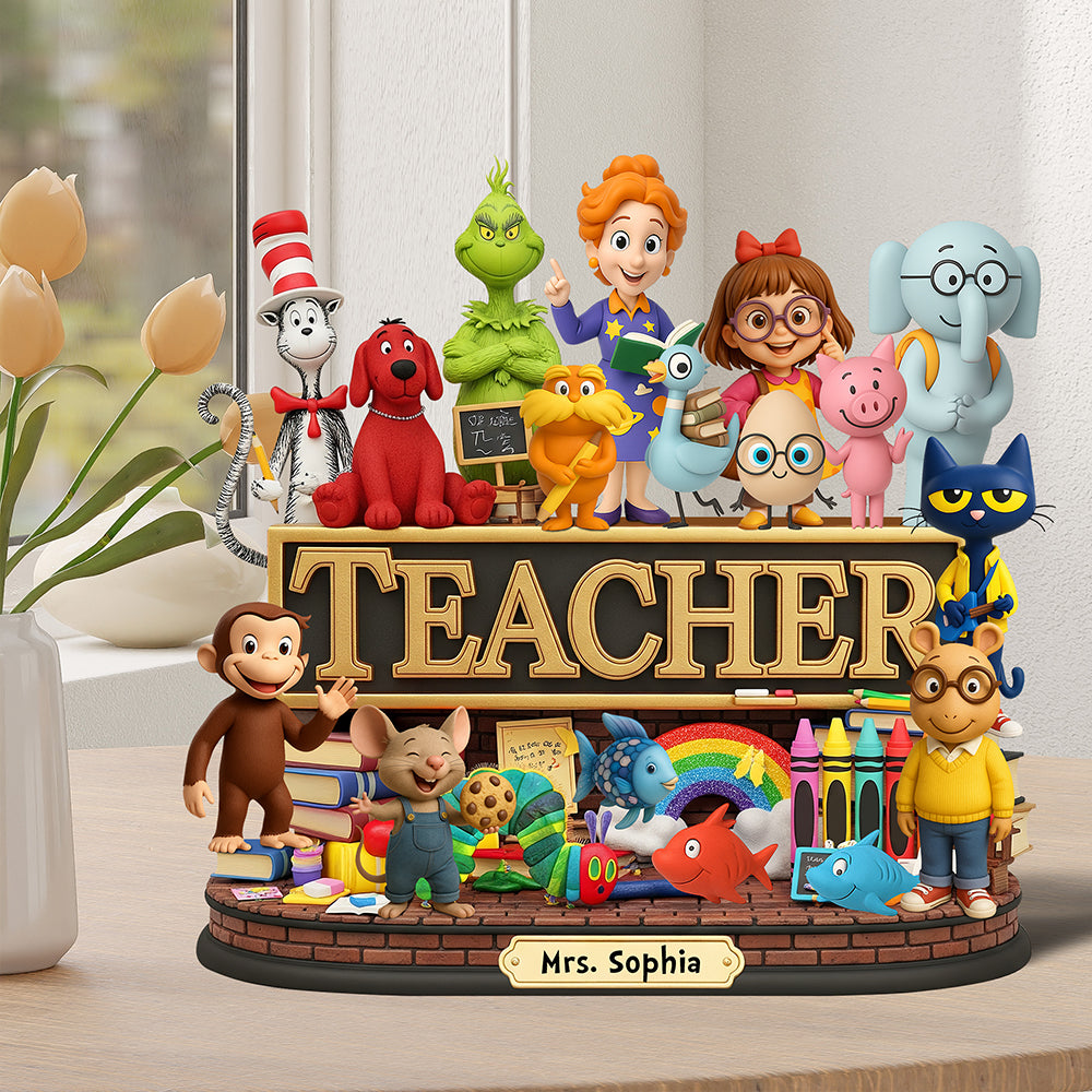 Children's Book Acrylic Plaque - Personalized Gifts For Teacher 02naqn050625-Homacus