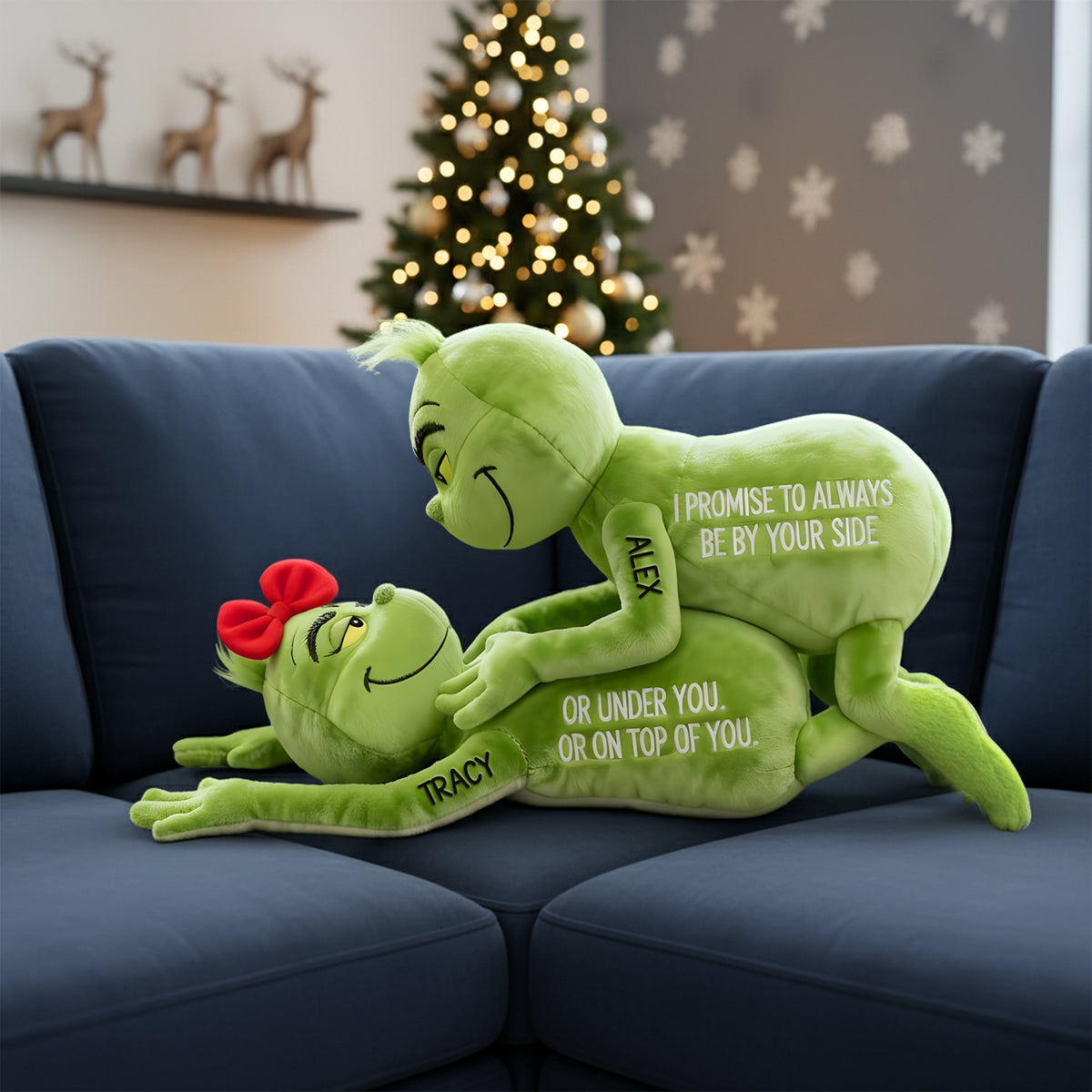 Fun Inseparable Couple Custom Shape Pillow - Personalized Gifts For Couple 01qhmg151125-Homacus