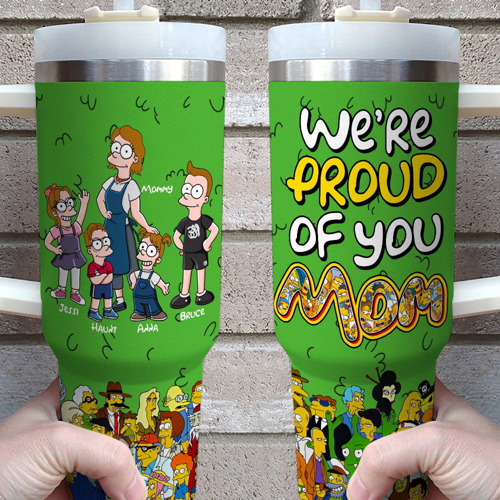 Proud Mom 40oz Tumbler - Personalized Gifts For Mother 01TGLU050425PA-Homacus
