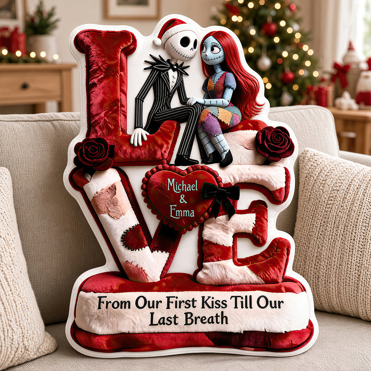 Our Love Story Pillow - Personalized Gifts For Couple 05TTDT261026-Homacus