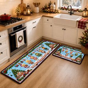 Happy Family Christmas Runner Rug Personalized Gifts For Family 02PAQN040926