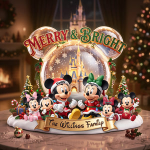 Merry Christmas Acrylic Light Box - Personalized Gifts For Family 04pata210826-Homacus