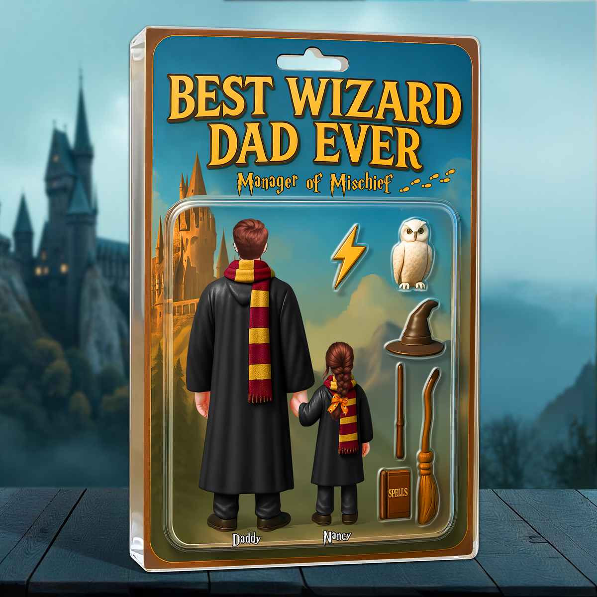 Wizard Dad Plaque - Personalized Gifts For Dad 01hupu010525-Homacus