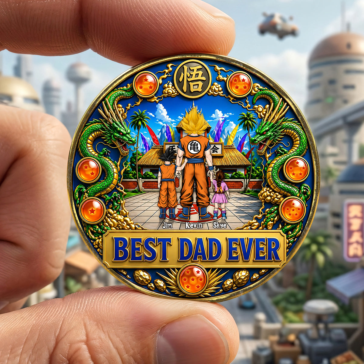 Best Dad Ever Printed Metal Coin - Personalized Gifts For Dad 02tota280426-Homacus