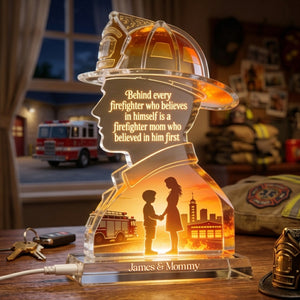 Firefighter Mother Light Box - Personalized Gifts For Moms 03pgta100426-Homacus