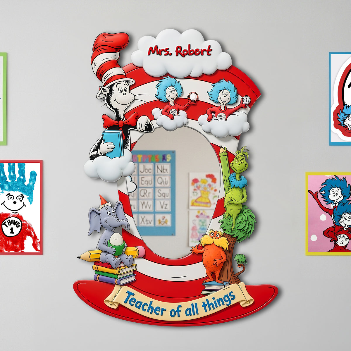 Whimsical Classroom Characters Mirror - Personalized Gifts For Teachers 06TGLU250725-Homacus