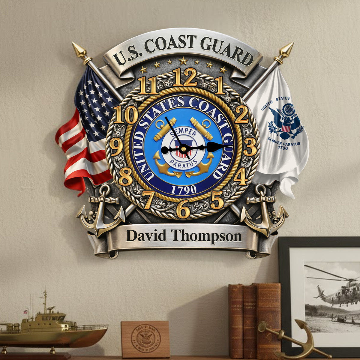 Personalized Gifts For Veterans Acrylic Hanging Wall Clock 03HUTN251225-Homacus