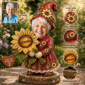 Gnome Grandma Acrylic Plaque - Custom Photo Gifts For Grandmas 01naqn230426-Homacus