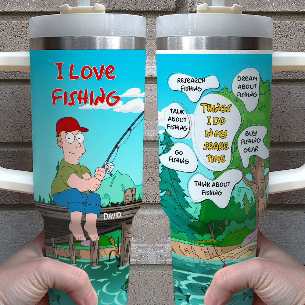 Personalized Gifts For Fishing Lovers Tumbler Handle 04TGMH220125HG-Homacus