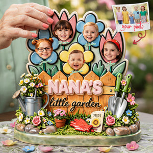 Nana's Little Garden Acrylic Plaque - Custom Photo Gifts For Grandma 03tyta020326-Homacus