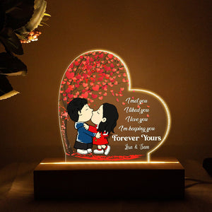 Personalized Gifts For Couple Light Led Kissing Love Heart Tree 01XQMH220724HG-Homacus