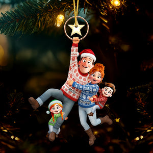 Flying Family Ornament - Personalized Gifts For Family 01qhqn300925-Homacus