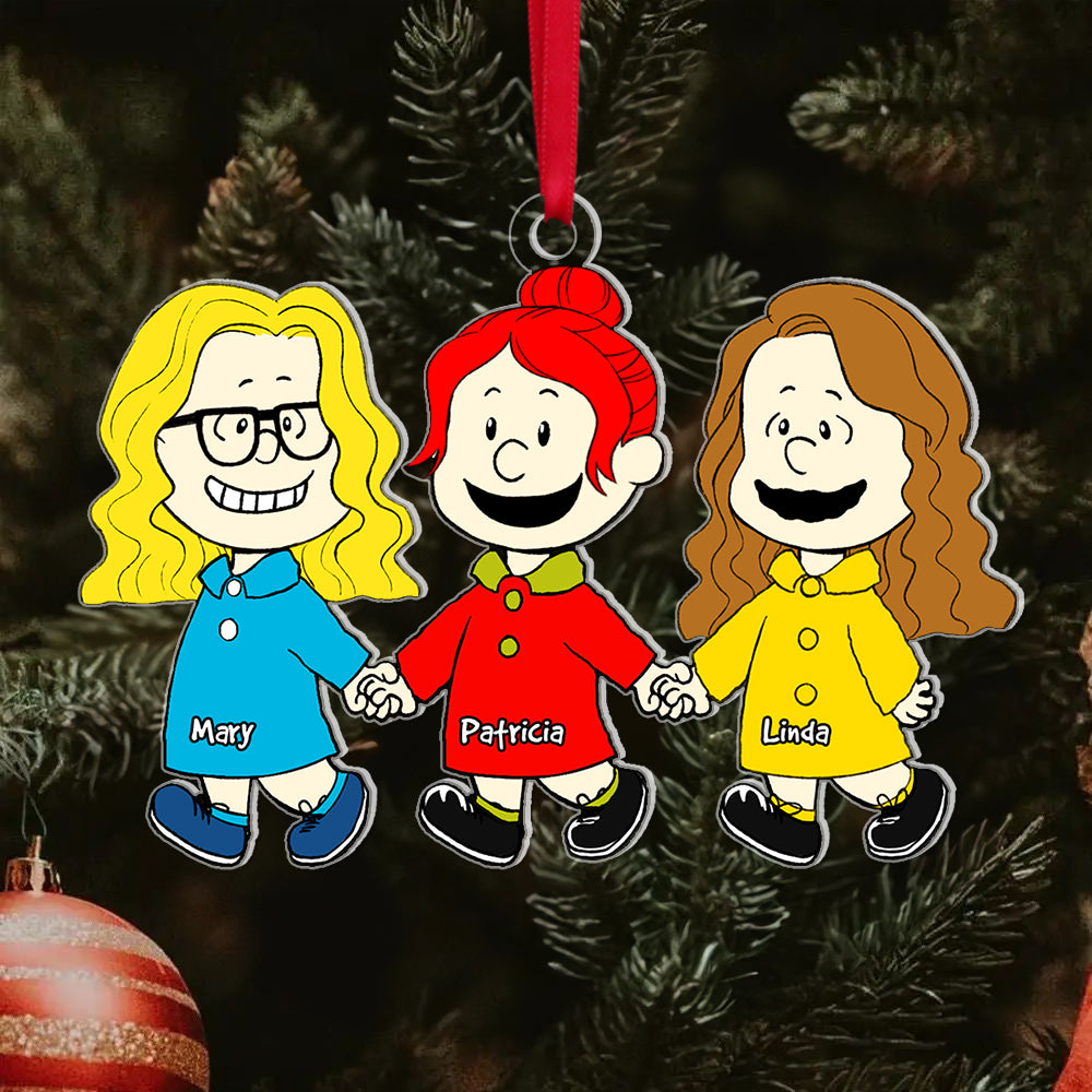 Personalized Gifts For Besties, Family Christmas Ornament 06ACQN191124DA-Homacus