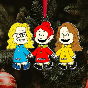 Personalized Gifts For Besties, Family Christmas Ornament 06ACQN191124DA-Homacus