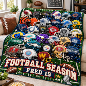 Team Helmet Blanket For The Season Personalized Gifts 03hulu051026-Homacus