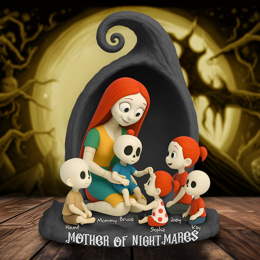 Personalized Gifts For Mom Plaque Mother's Day Mother Of Nightmares-Homacus