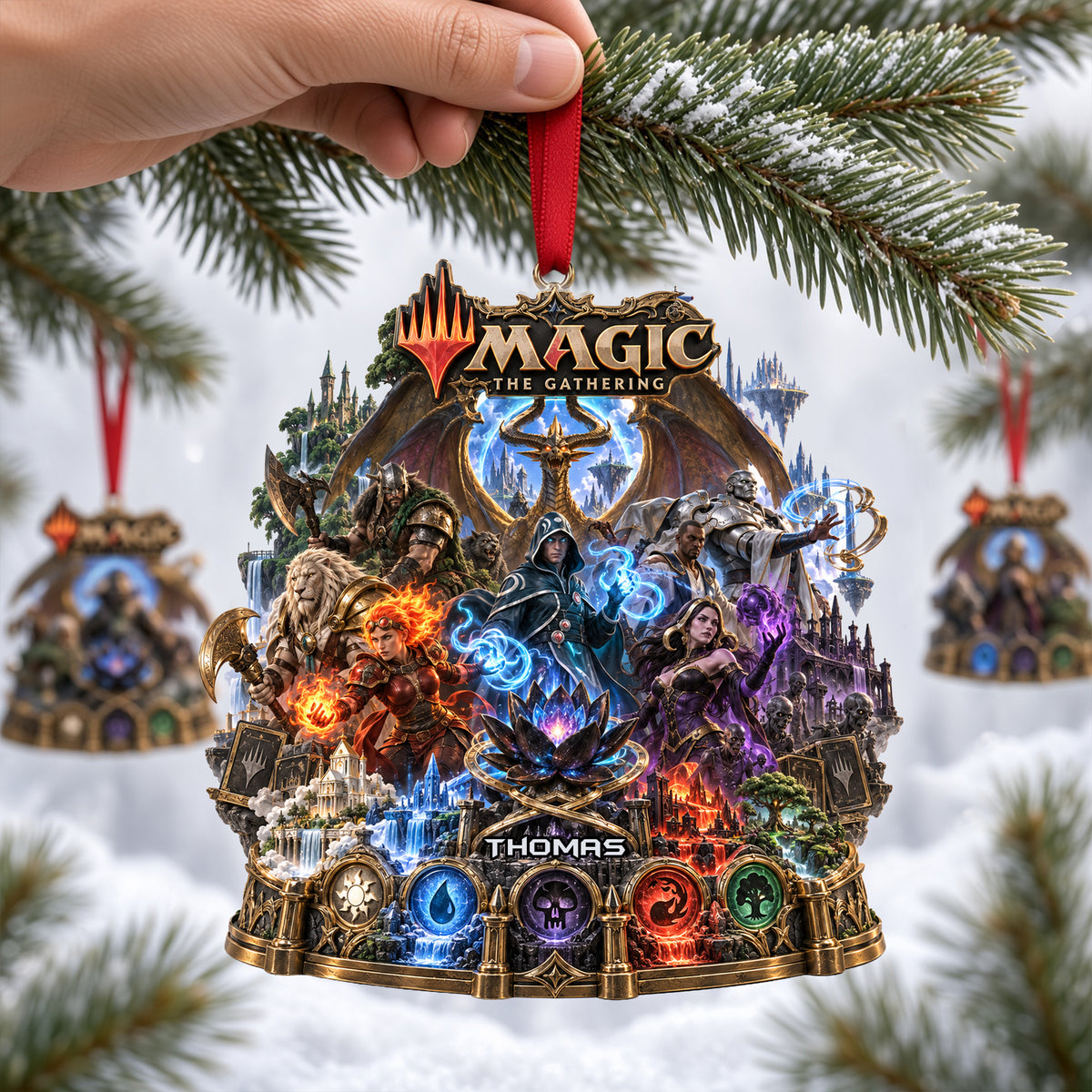Spellcaster Christmas Ornament - Personalized Gifts For Game Lovers 05nalu180926