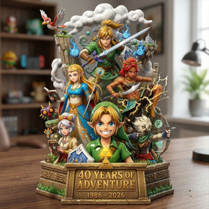 40 Years of Adventure & Courage Shaped Plaque – Personalized Anniversary Gift 01TOTN170326-Homacus