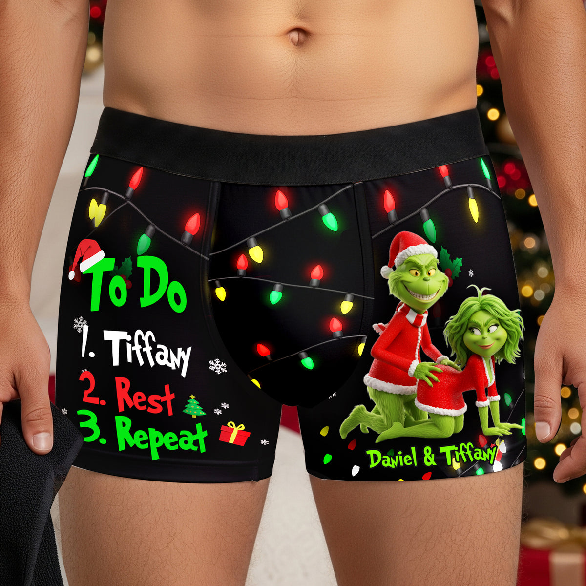 Grumpy Couple Christmas Boxers - Personalized Gifts For Him 05NALU110925-Homacus
