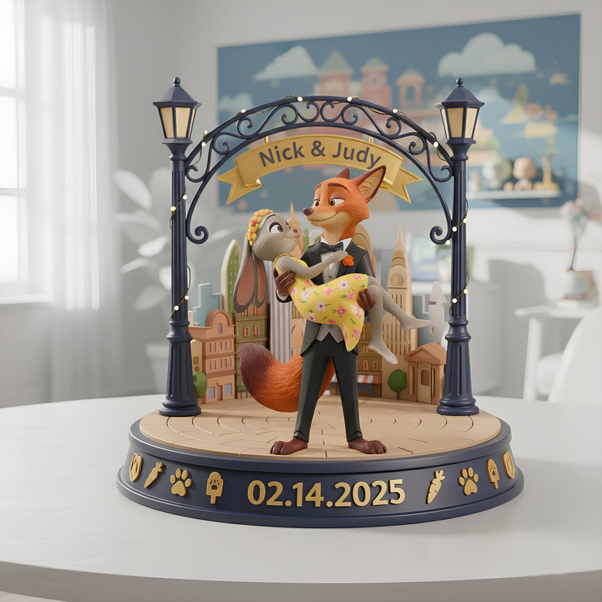 Romantic Couple Light Box Personalized Gifts For Couple 08TODT271125-Homacus