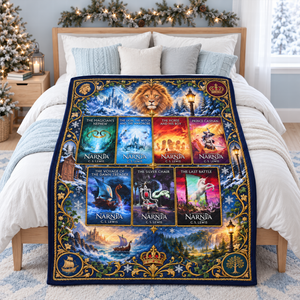 Magical Kingdom Book Collection Blanket - Personalized Gifts For Fantasy Lovers 07naqn081026-Homacus