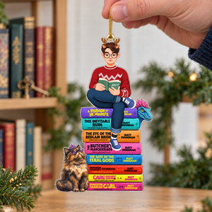 Mystical Bookish Adventure Ornament - Personalized Gift For Book Lovers 03HUQN081026PA-Homacus