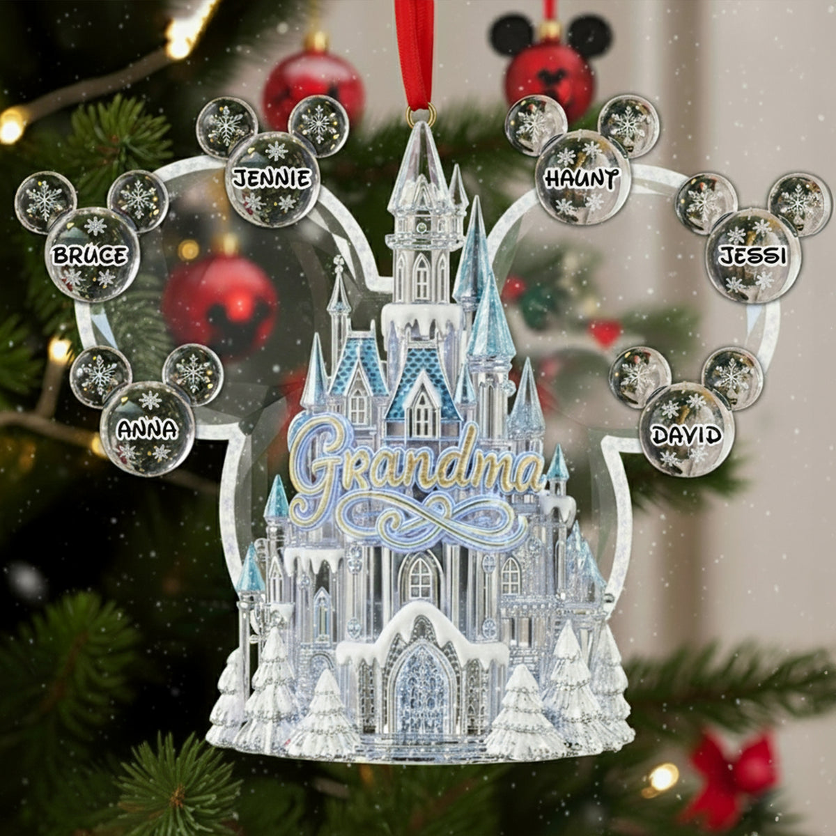 Winter Wonderland Grandma Ornament - Personalized Christmas Gifts For Grandma 05TGLU290825-Homacus