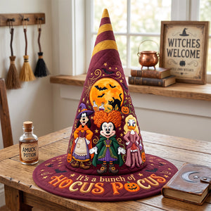 Mystical Quilted Witch Hat - Personalized Gifts For Halloween 02patn130826