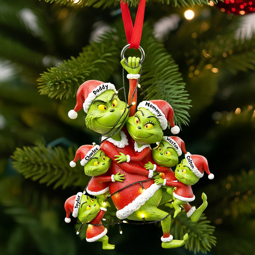 Fun Mischievous Christmas Ornament Personalized Gifts For Family 01QHDT150925-Homacus