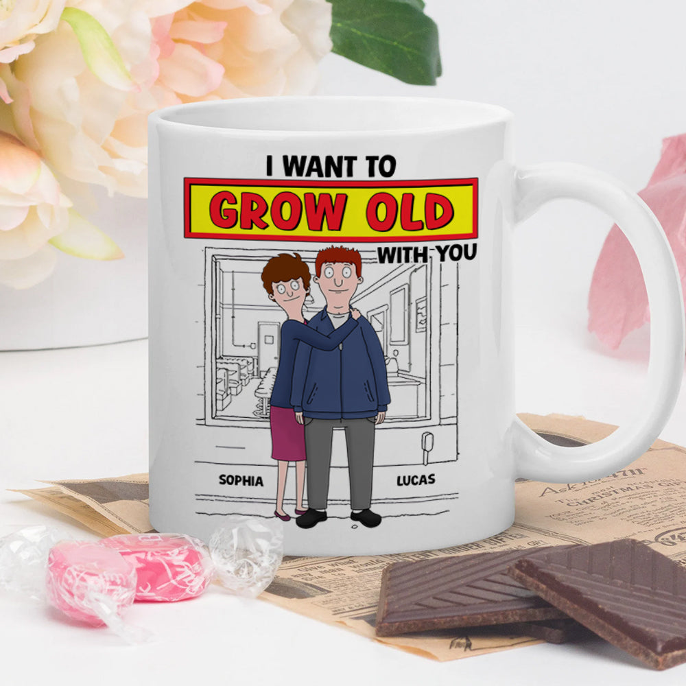 Personalized Gifts For Couple Coffee Mug 04xqtn271224hg I Want To Grow Old With You-Homacus