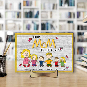 Personalized Gifts For Mom Wood Sign Our Mom Is The Best 02KAMH240224DA-Homacus