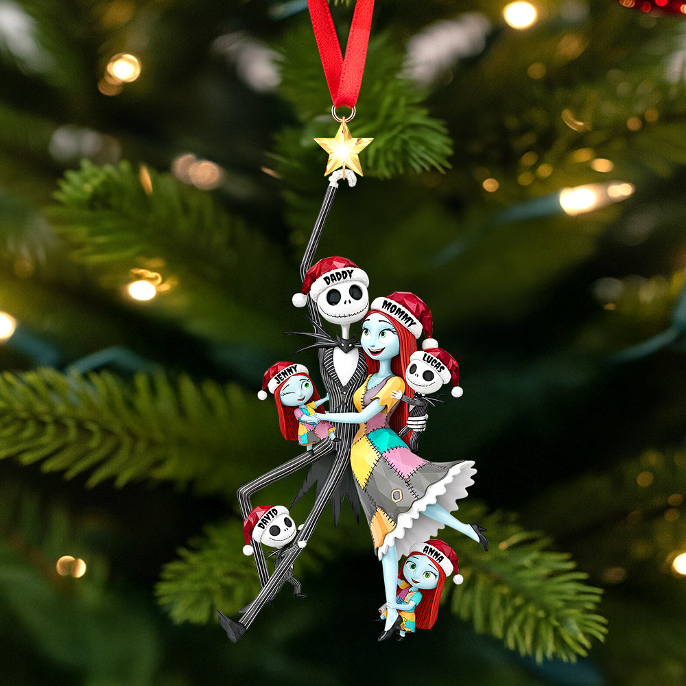 Spooky Playful Family Tree Ornament, Personalized Gifts For Family 03qhtn260925-Homacus