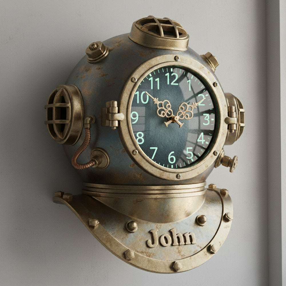 Personalized Gifts For Diver Lovers Acrylic Hanging Wall Clock 02HYTN261225-Homacus