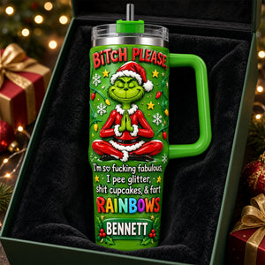 Sleighing The Naughty List Tumbler With Handle - Personalized Funny Gifts 01HUDH141026-Homacus