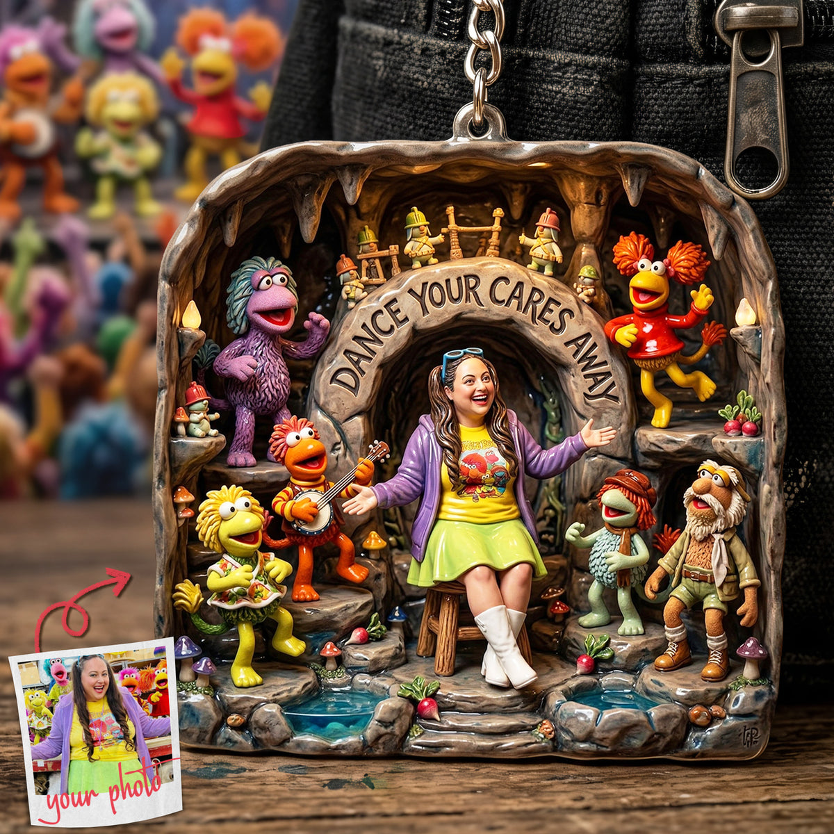 Dancing Memories Keychain - Custom Photo Gifts 04PATA300326-Homacus