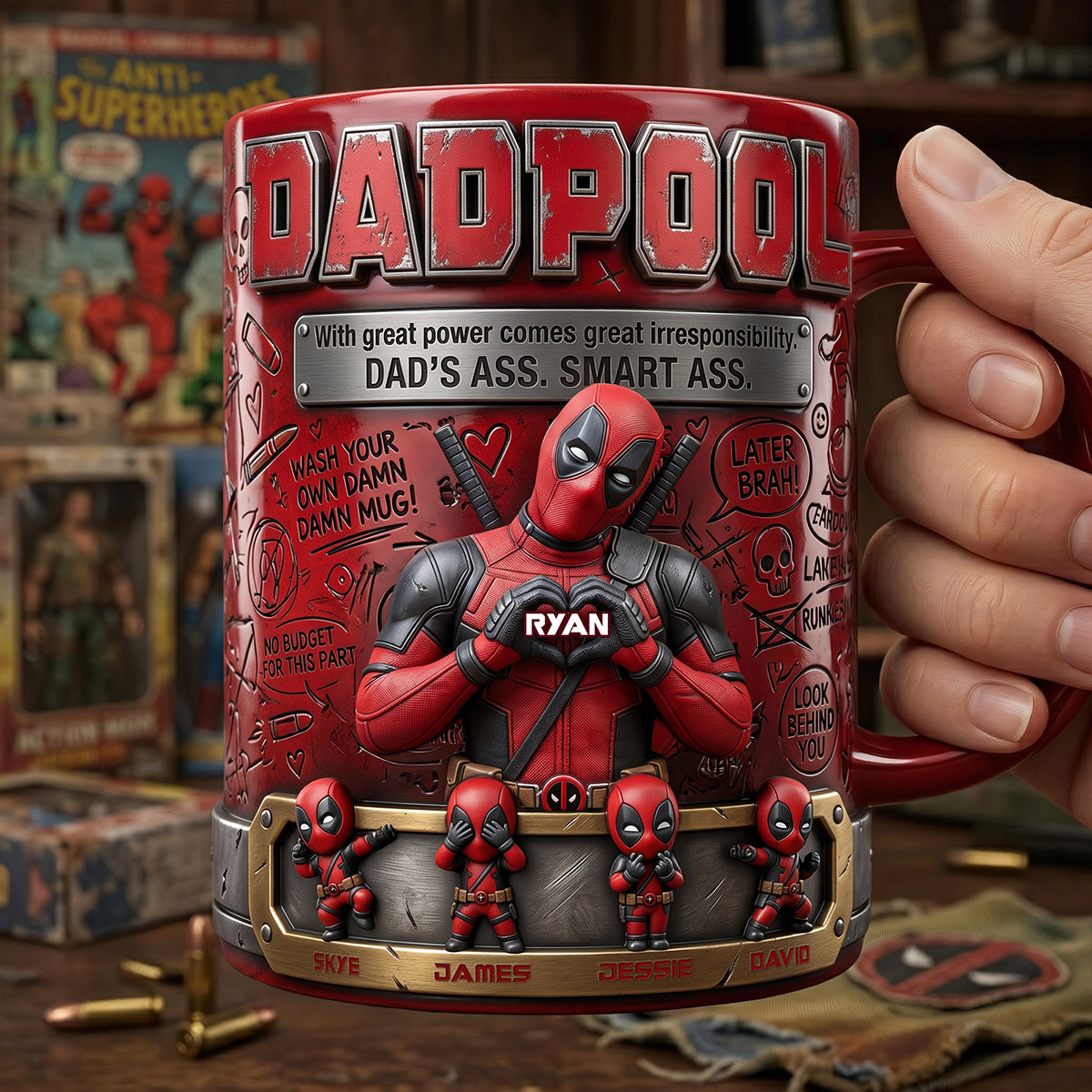 Funny Dad Life Coffee Mug - Personalized Gifts For Dad 02PATA220426-Homacus