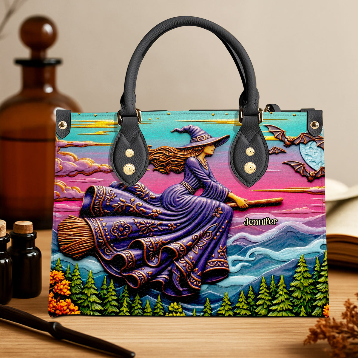 Best Witch Leather Bag Personalized Gifts for Witches 04NADT120625-Homacus