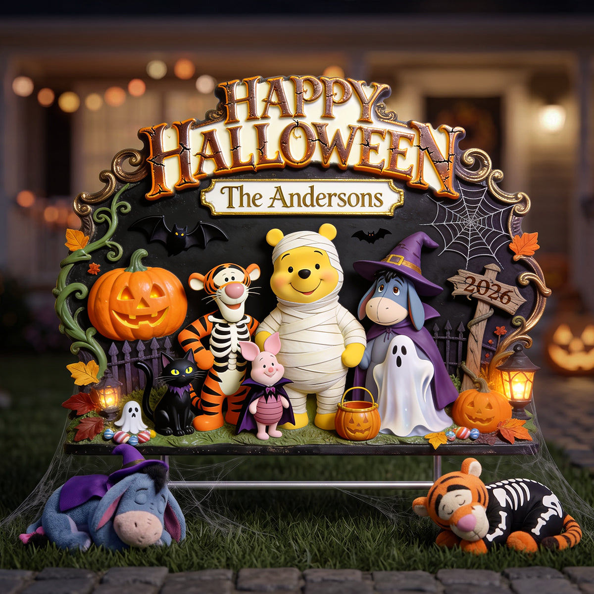 Happy Halloween Yard Sign - Personalized Halloween Gifts For Family 04pgta070826-Homacus